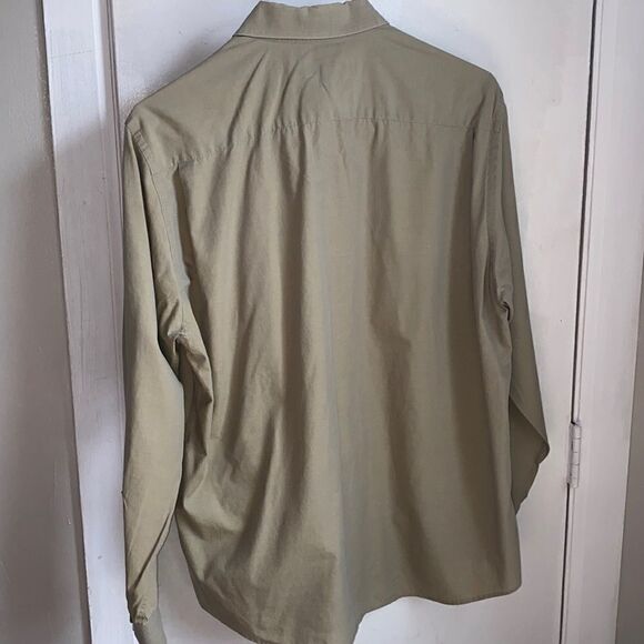 DONNA KARAN SIGNATURE Tan Cotton Shirt-16 34/36 - Picture 4 of 7